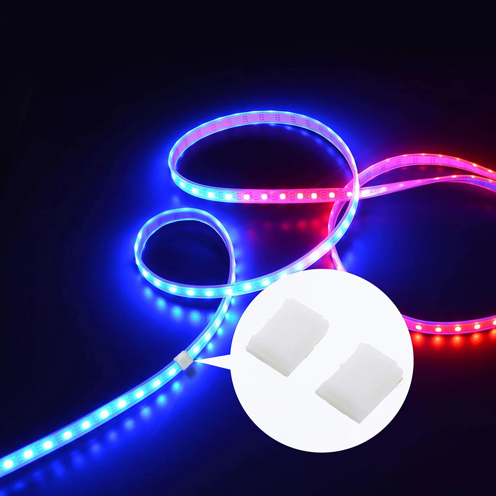 

100Pcs LED Light Bar Buckles Self-Adhesive Fixing Clips Compact Lightweight for Light Mount Installation Fixing Clips