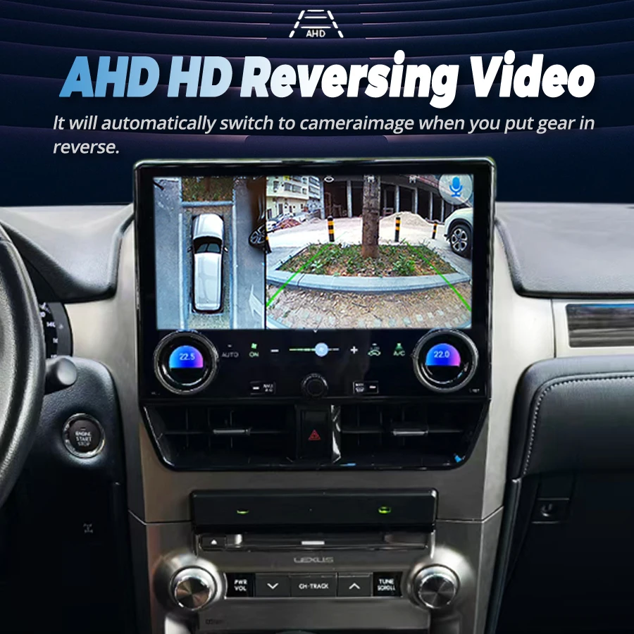 12.5 بوصة راديو السيارة الجديد أندرويد لكزس GX400 Gx460 2015 2010-2019 CarPlay نظام تحديد المواقع ستيريو سيارة الوسائط المتعددة مشغل فيديو رئيس وحدة
