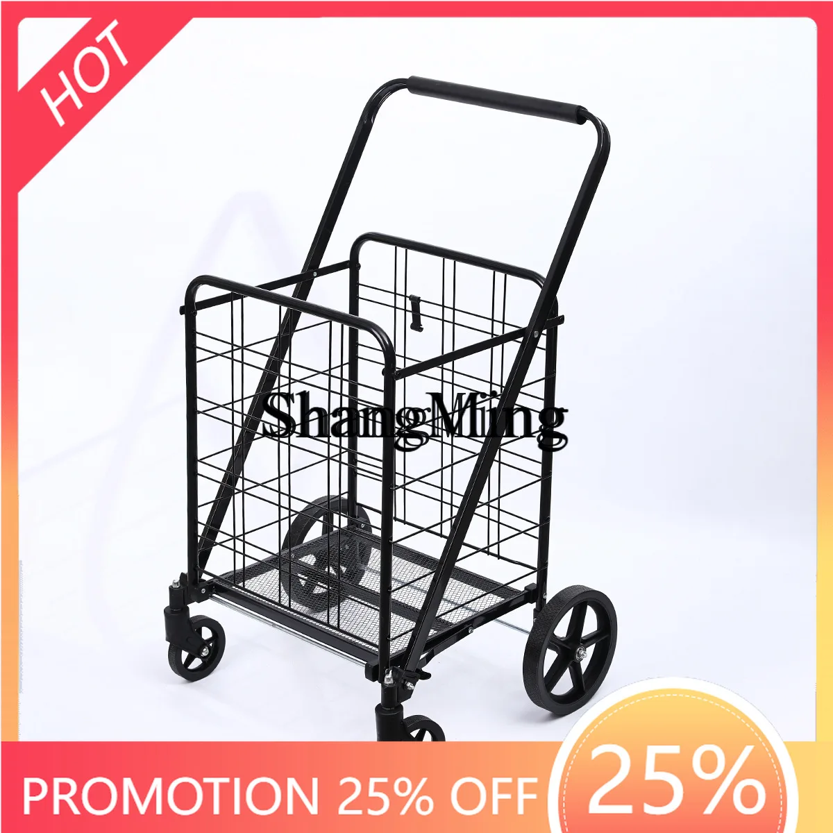 FG  trolley pick up express portable folding shopping cart stall household trolley trolley hand pull trailer
