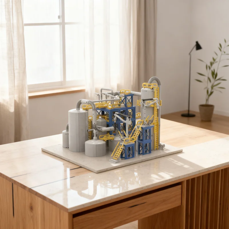 3116pcs MOC Chem Plant City Trains Model Building Blocks Craft Idea Creative Display 3D DIY Assemble Birthday Collection Brick