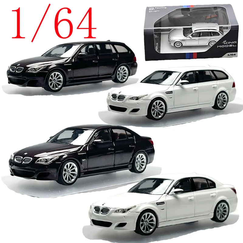 KING MODEL Diecast 1/64 Maßstab BMW M5 E60 E61 Blechauto Modell Legierung BMW M5 E60 E61 Spielzeugauto Modell Sammlung und Ausstellungsartikel