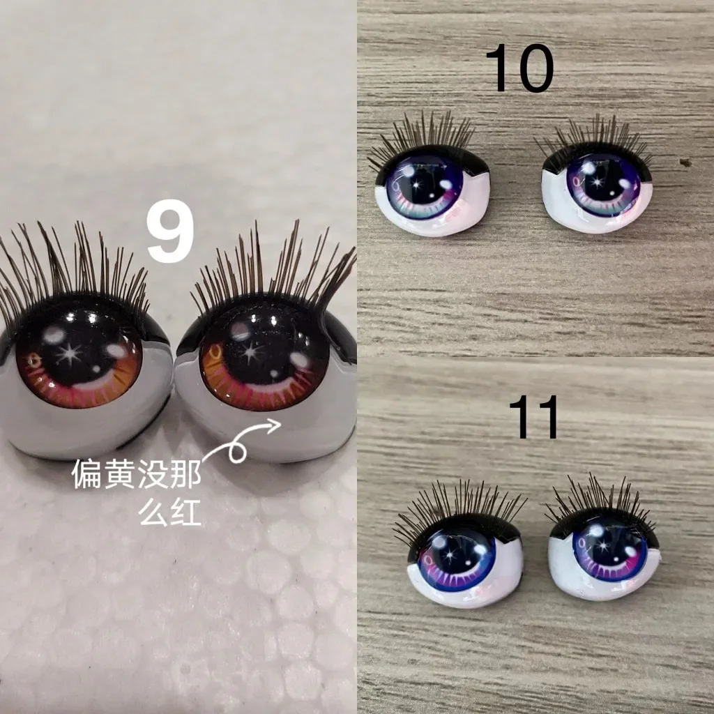 Rainbow Doll Bald Head Colorful Hair Head Big Eyes 2021 New Fashion Sister Doll Original Doll Accessories DIY Makeup Tools