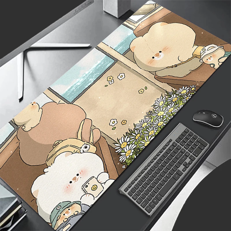 

Mouse Pad Baby Bear Gaming Mousepad Desktop Anti-slip Protective Mat Computer Keyboard Pad High-Quality Mausepad Anti-skid Pad
