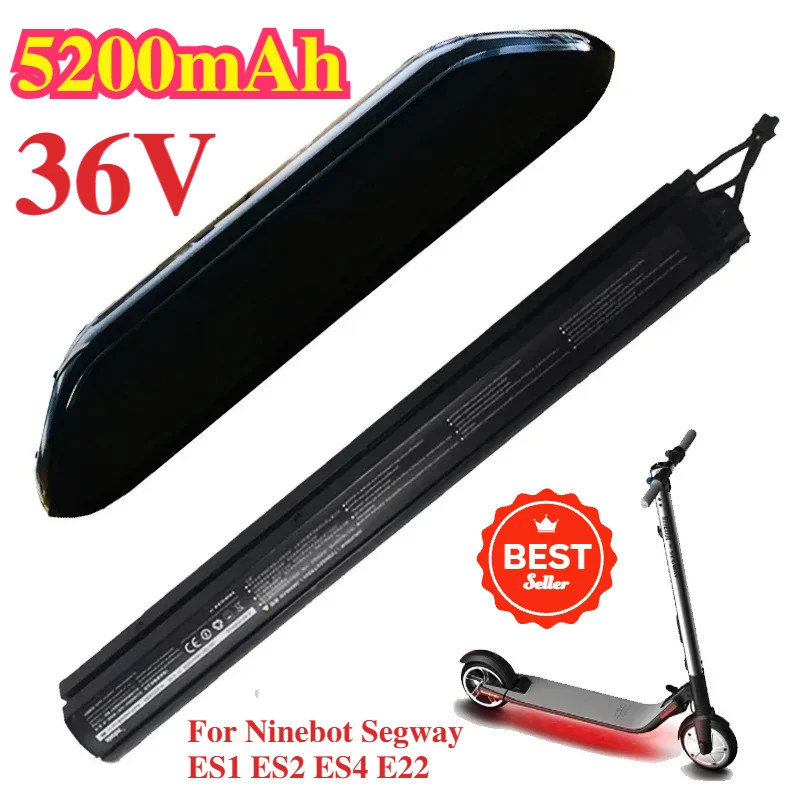 For Ninebot Segway ES1 ES2 ES4 E22 external expansion 36V 5200mah Battery or built-in lithium battery Skateboard Power