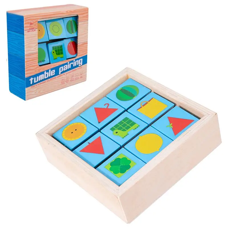 Wooden Brain Teaser Puzzles STEM Toys Block Puzzle Toys Puzzle Blocks Fine Motor Toys Brain Teaser Puzzle Game Interactive Toys