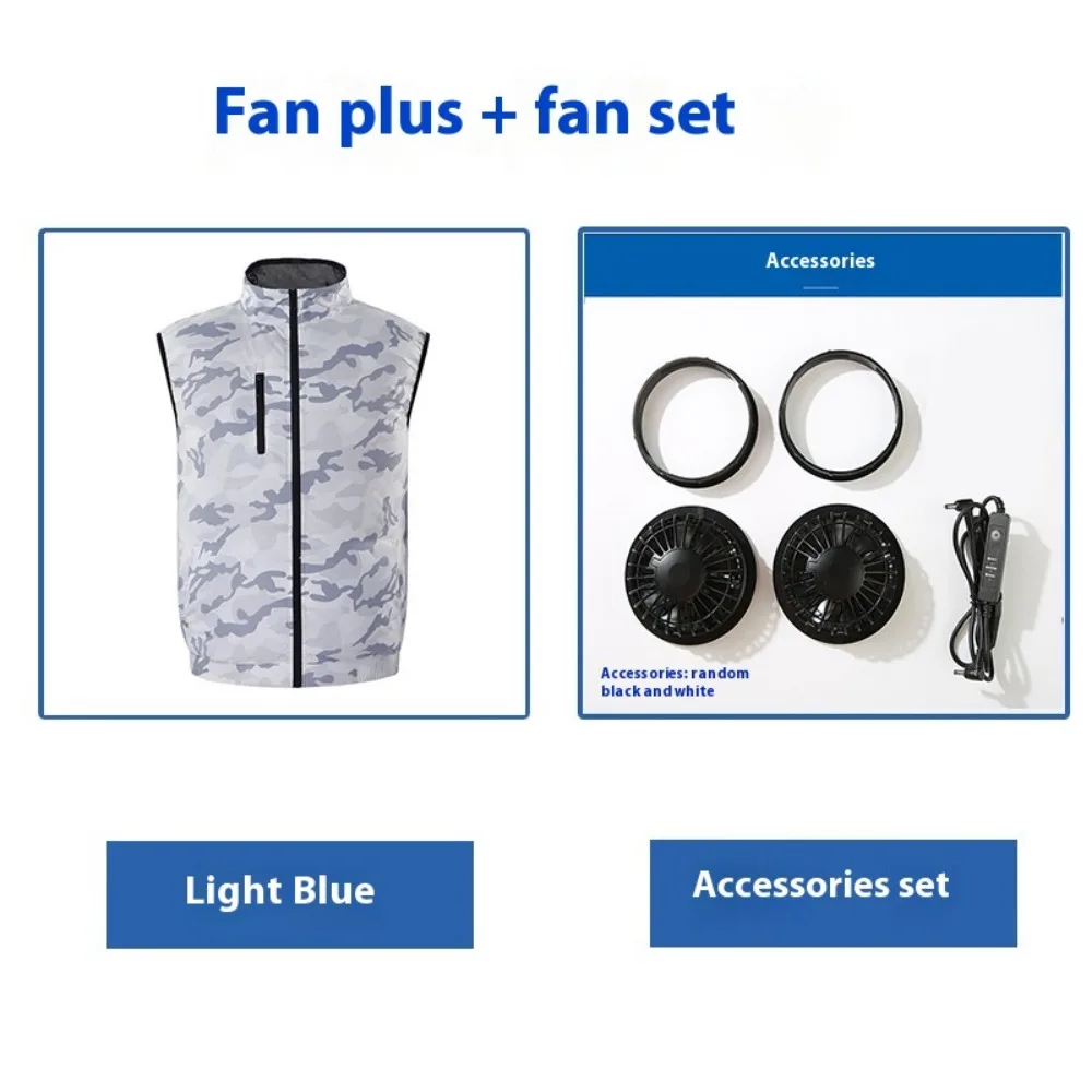 

Popular Fan Suits Men's Vests Overalls Sun Protection Jackets Heat Stroke Protection