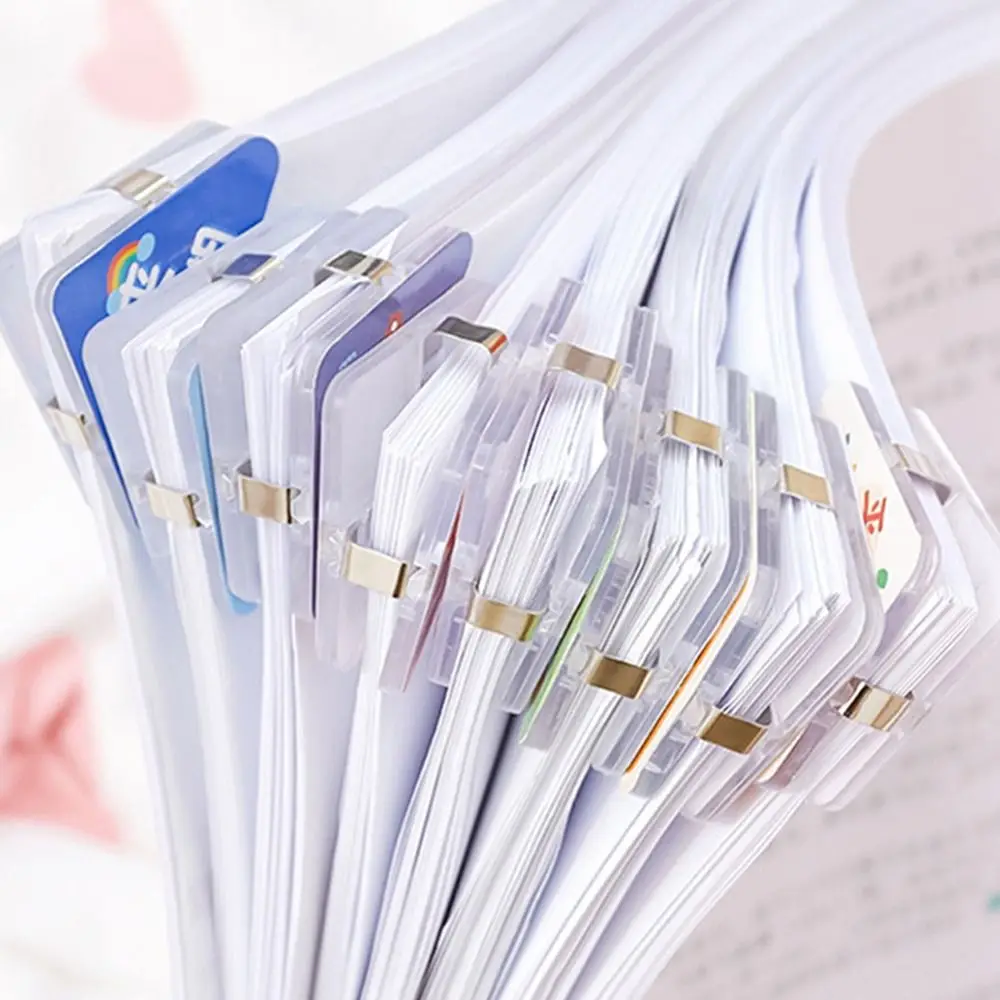 5pcs Triangle Corner Clips Set Colorful Page Holder Paper Clip File Index Photo Clamp Office School Desk Organizer