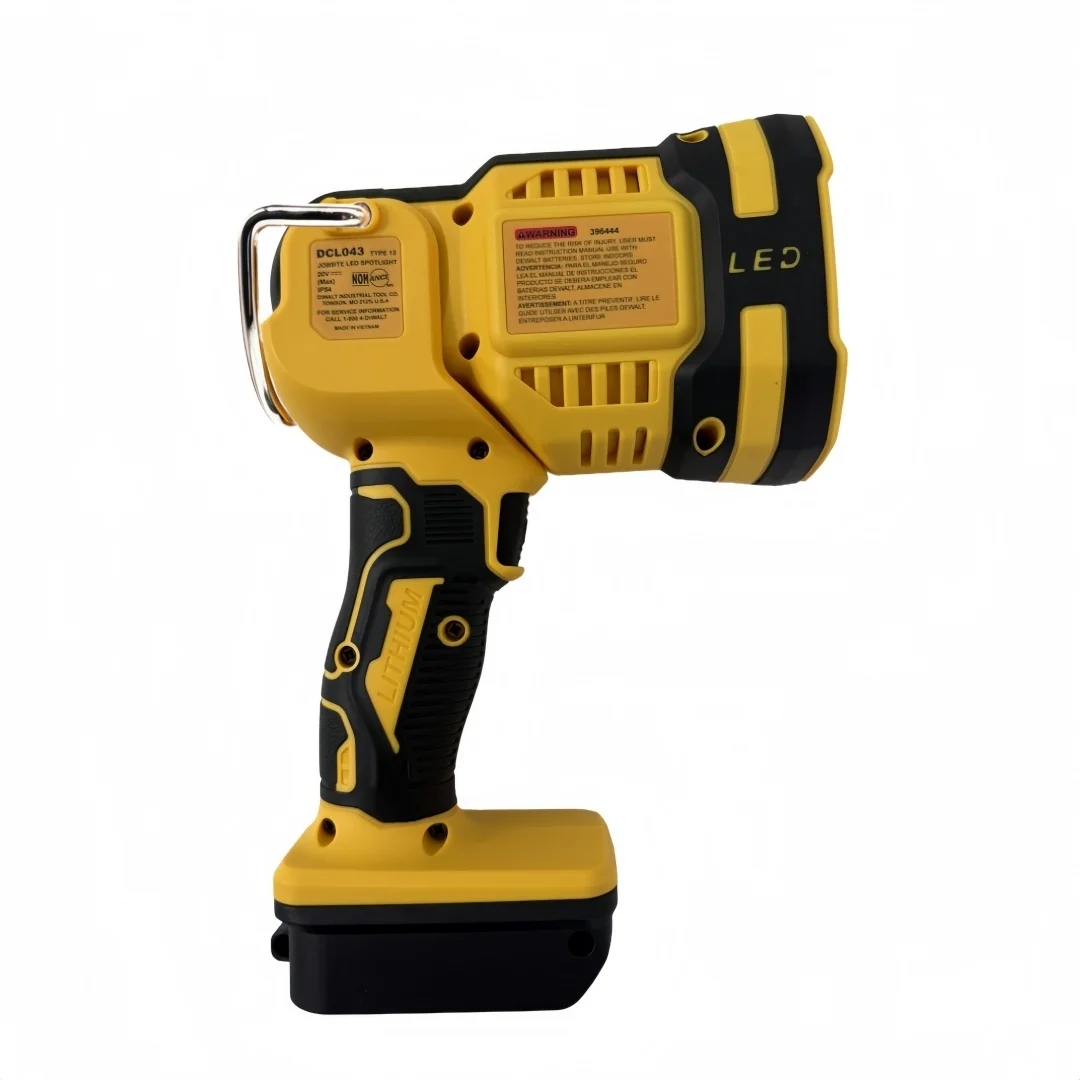 Angle réglable de lumière de secours LED haute luminosité, convient à la batterie DEWALT 20V, lampe de poche pour le camping, la réparation de voiture et les pannes de courant