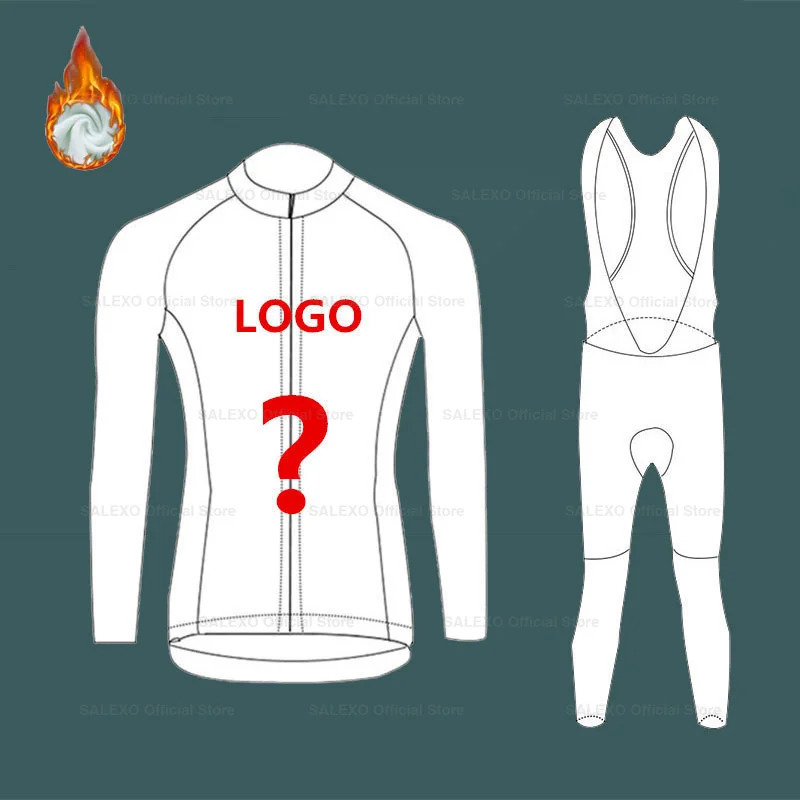 

Зимний термофлисовый велосипедный комплект на заказ, мужская одежда для велоспорта MTB, дизайн «сделай сам», логотип, дорожный велосипед, гоночный спортивный велосипедный трикотаж
