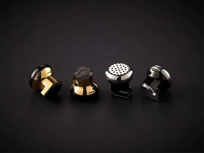 TEMPERANT DBX Genuine Forged Damascus Gold Titanium Alloy Chamber Flat Head Earplugs HIFI Limited