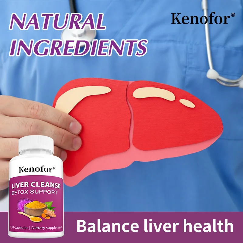

Liver Cleanse Detox Support - with Milk Thistle and Turmeric To Support Energy and Metabolism and Improve Nutrient Absorption