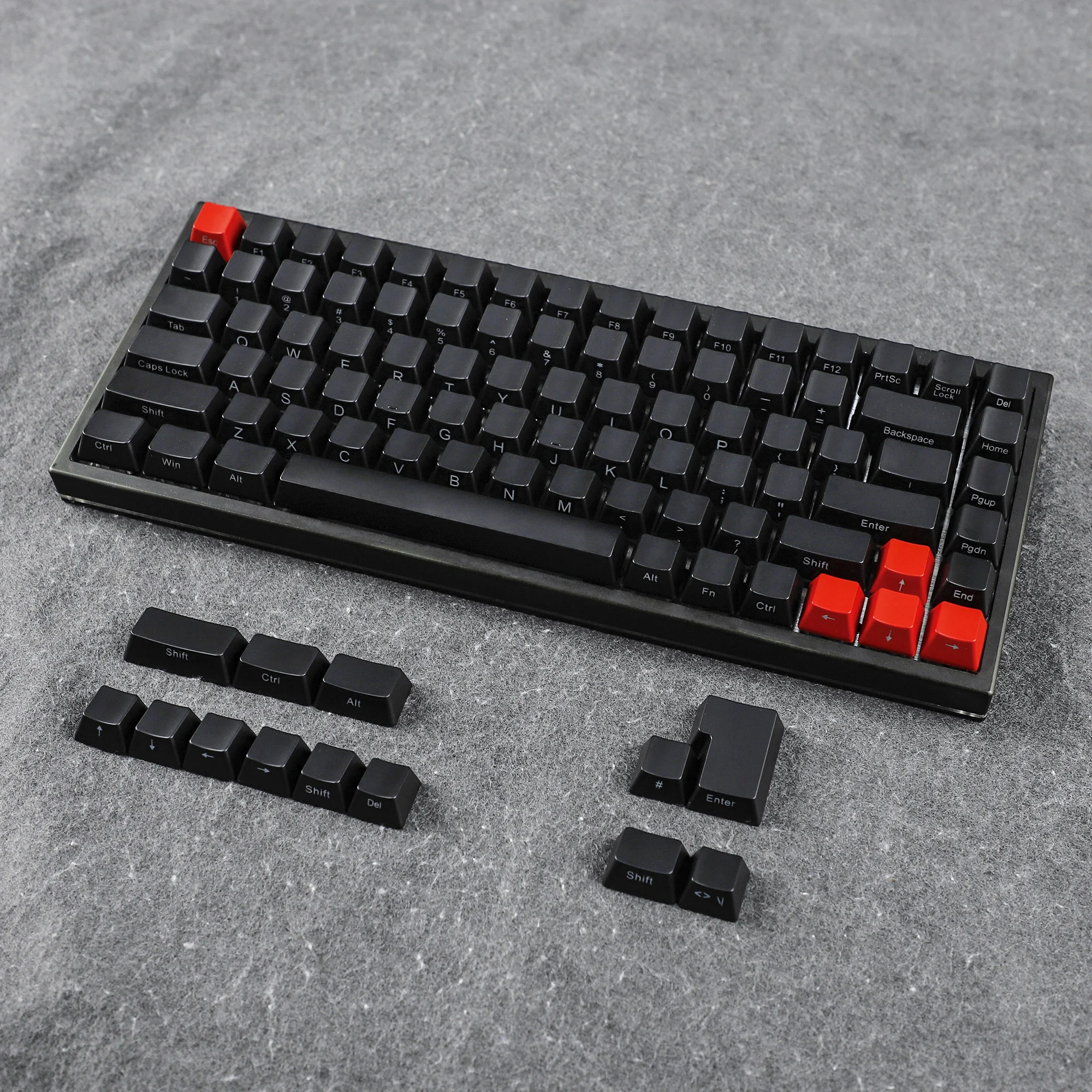 

YMDK ABS ANSI ISO Side-lit Top lit 1.5mm Thickness Shine Through Keycap For YMD75 KBD75 Keycool 84 KBD67 XD64 GK64 (Only Keycap)