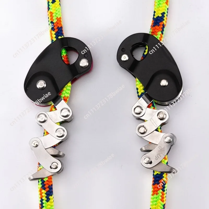 Upgraded tree climbing grab-knot pulley Mechanical grab-knot air conditioner pull-saving pulley