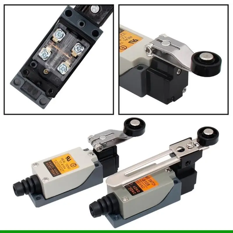 U55C Sealed Limit Switch 5A 250VAC Metal Roller Travel Switch IP65 Waterproof
