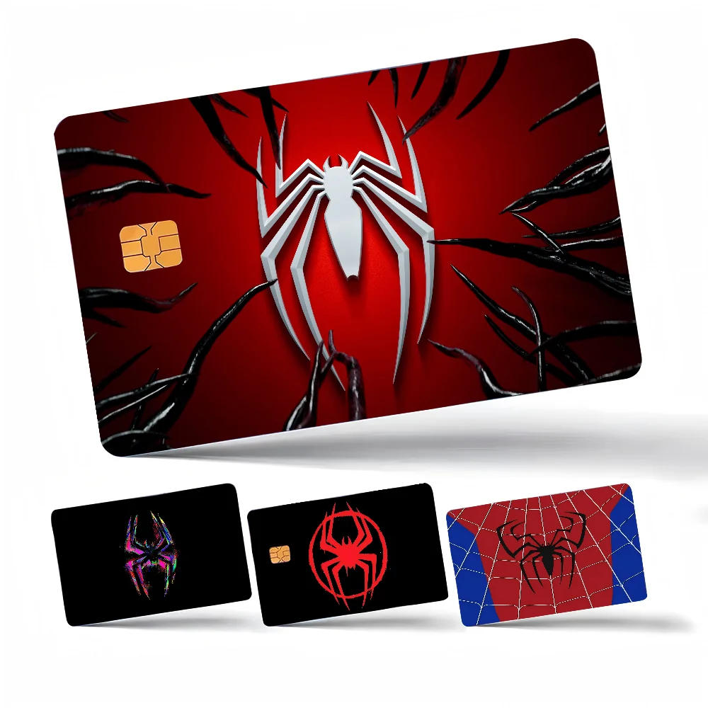 S-spiderman-N أنيمي الكرتون الدب الجلد ملصق فيلم الشريط الحال بالنسبة لبطاقة الخصم الائتمانية الكبيرة الجانب الأمامي