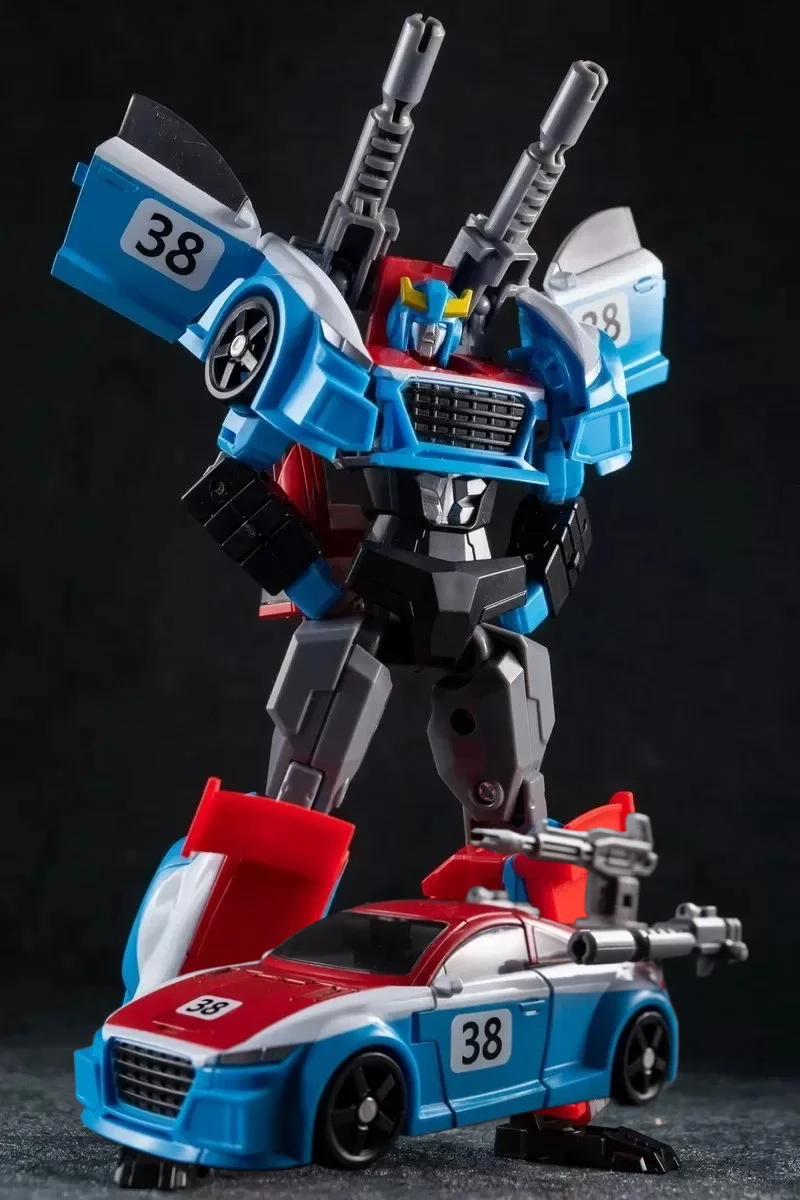 

In Stock Transformation 2Pcs/Set TT HF01 HF-01 Smokescreen Prowl Red Speed White Patrol Action Figure Toy Gift