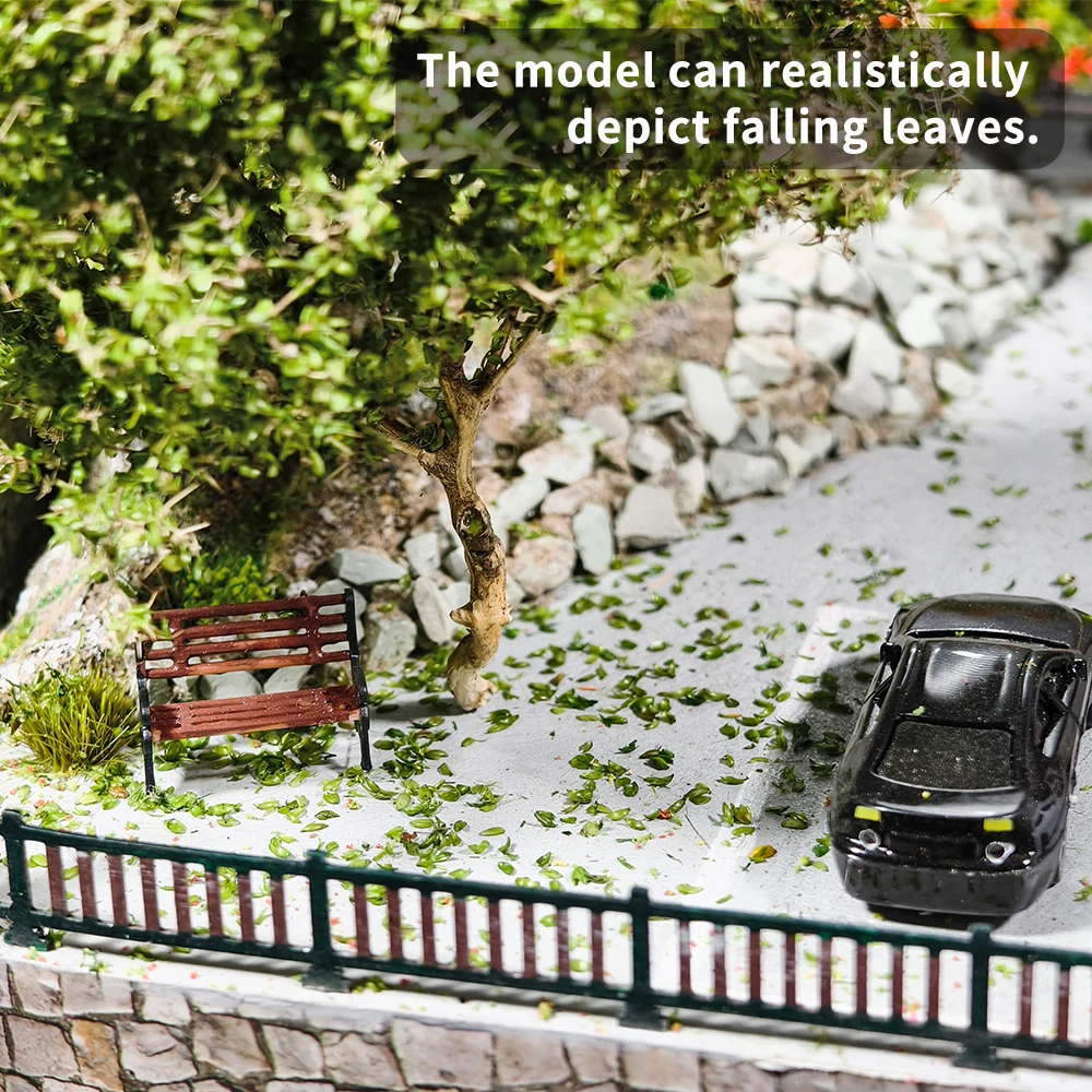 140ml folhas folhagem paisagismo realista folhas em miniatura simulação folhas para diy ferroviária jardim de fadas diorama layout paisagem