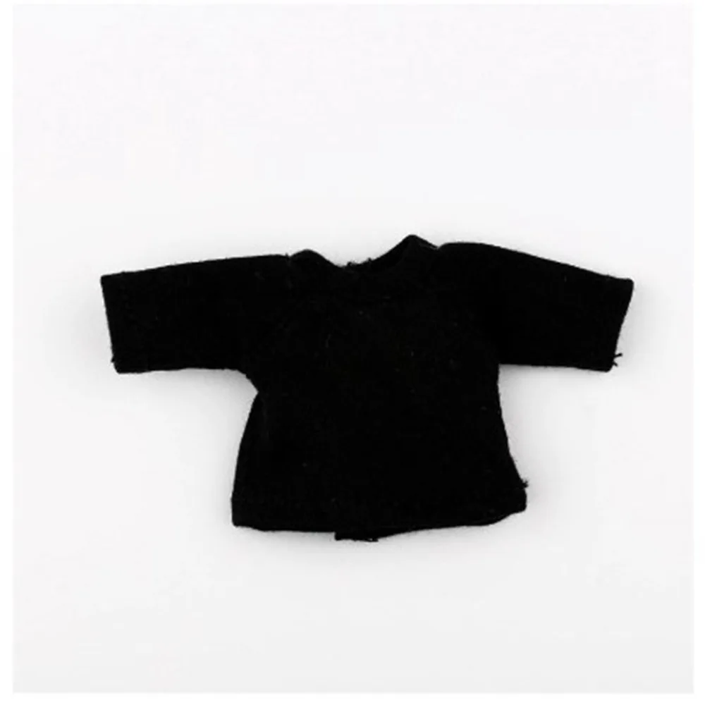 

Fashion Long Sleeved T-Shirt 10 Styles Casual Wear Doll Basic Color T-shirt Tops Gift Toys for 1/11 ob11 Dolls/1/12 Bjd Dolls