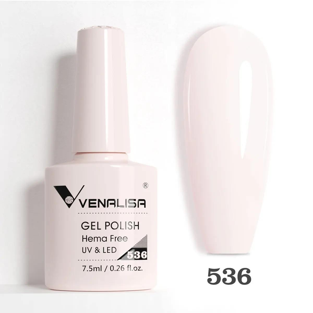 Venalisa HEMA TPO FREE Nagel-Gel-Nagellack, glitzernd, wunderschön, vollständige Abdeckung, Soak Off UV-LED, French Nail Jelly Pink Nude Collection