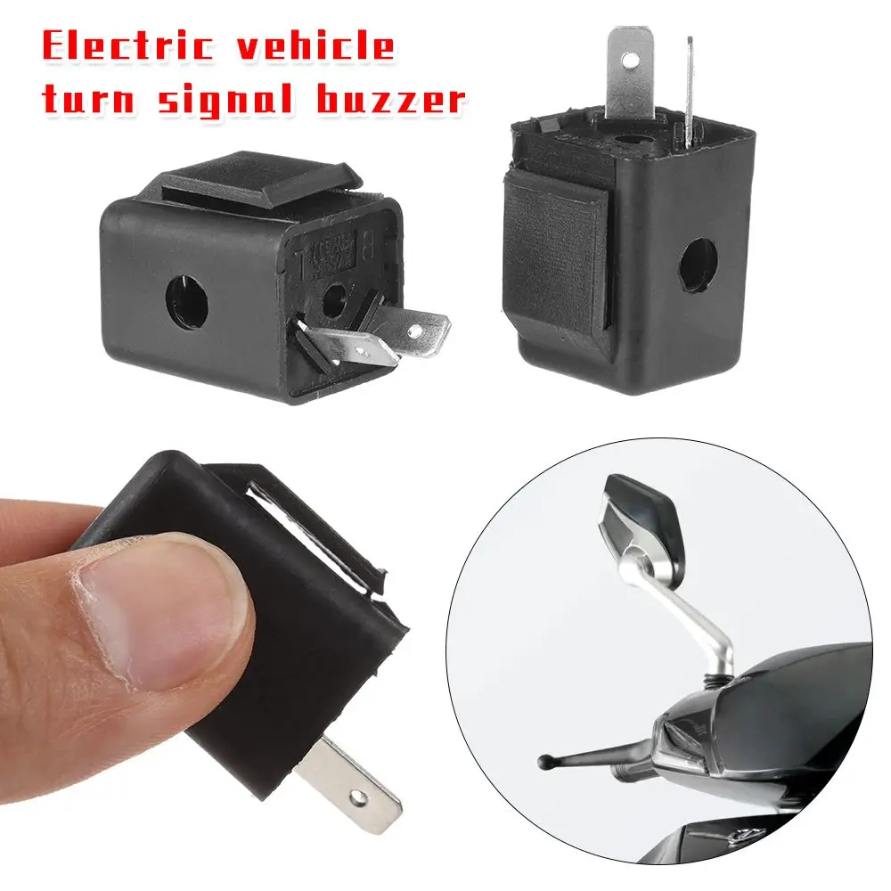 1/2pcs Electric Tricycle Relay Turn Signal DC12V 60V 2Pins Buzzer Beep Flasher Relay Blinker Indicator LED Flashers Electric