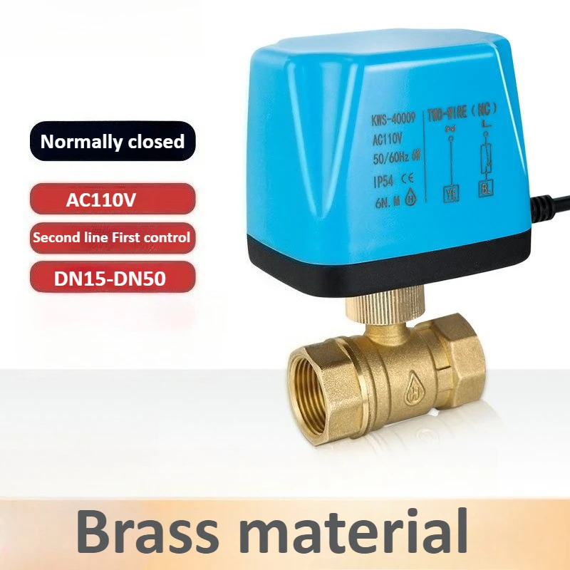 Brass Electric Ball Valve DC12V/24V Three Wire Two Control 1/2 