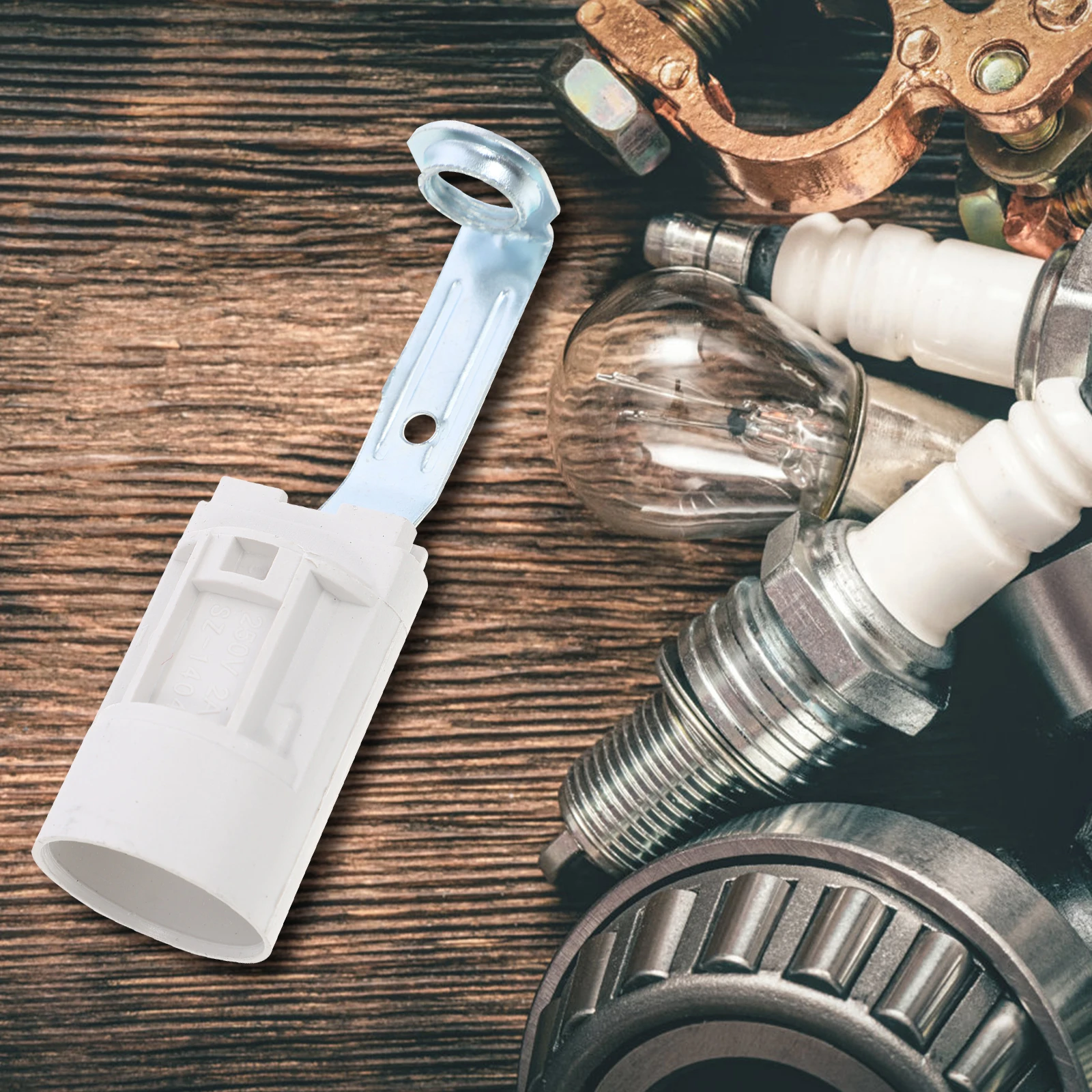 

10Pcs Candelabra Socket Plastic Zinc Alloy Copper Durable Replacement for Table Wall DIY Lamp Light Bulb Holder