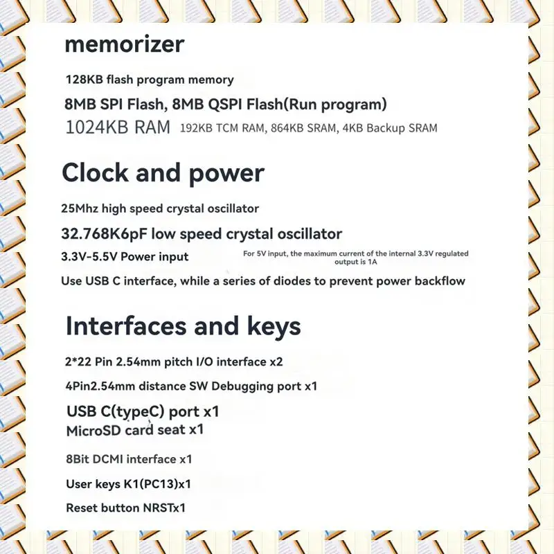 

A14M STM32H7 Core Board+0.96 Inch Screen STM32H750VBT6 Development Board Minimum System Board STM32 Development Board