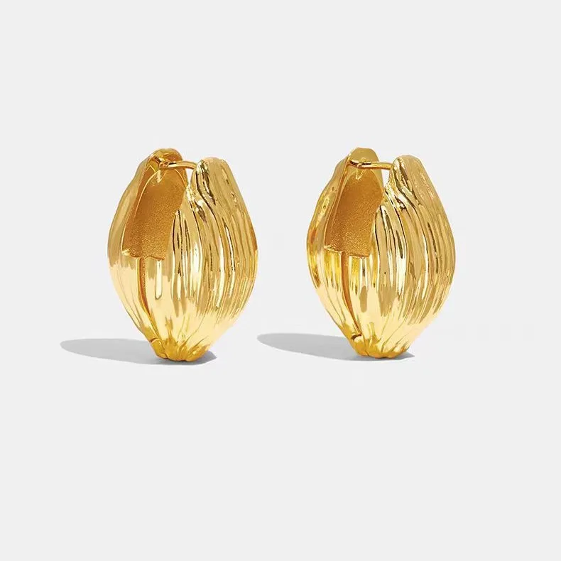 

Jenny&dave Earring Temperament Silver Two Fashionable Colors High-end Seed Design Sense Gold And Silver Earrings Ear Cuffs