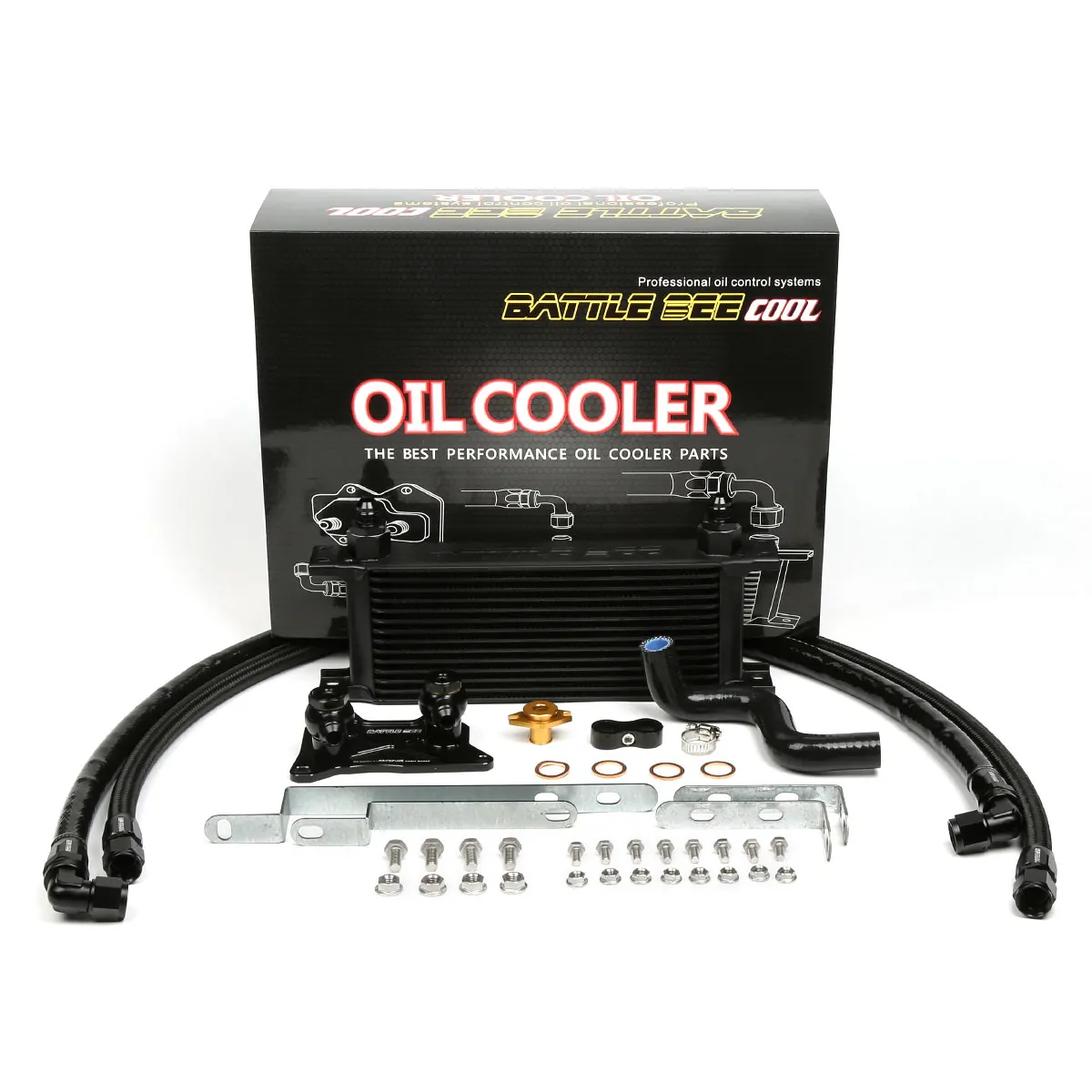 BATTLE BEE Oil Cooler Kit for VAG Volkswagen Audi Golf S3 A3 GTI TSI R MK7 1.8T 2.0T GEN3 EA888 ENGINE