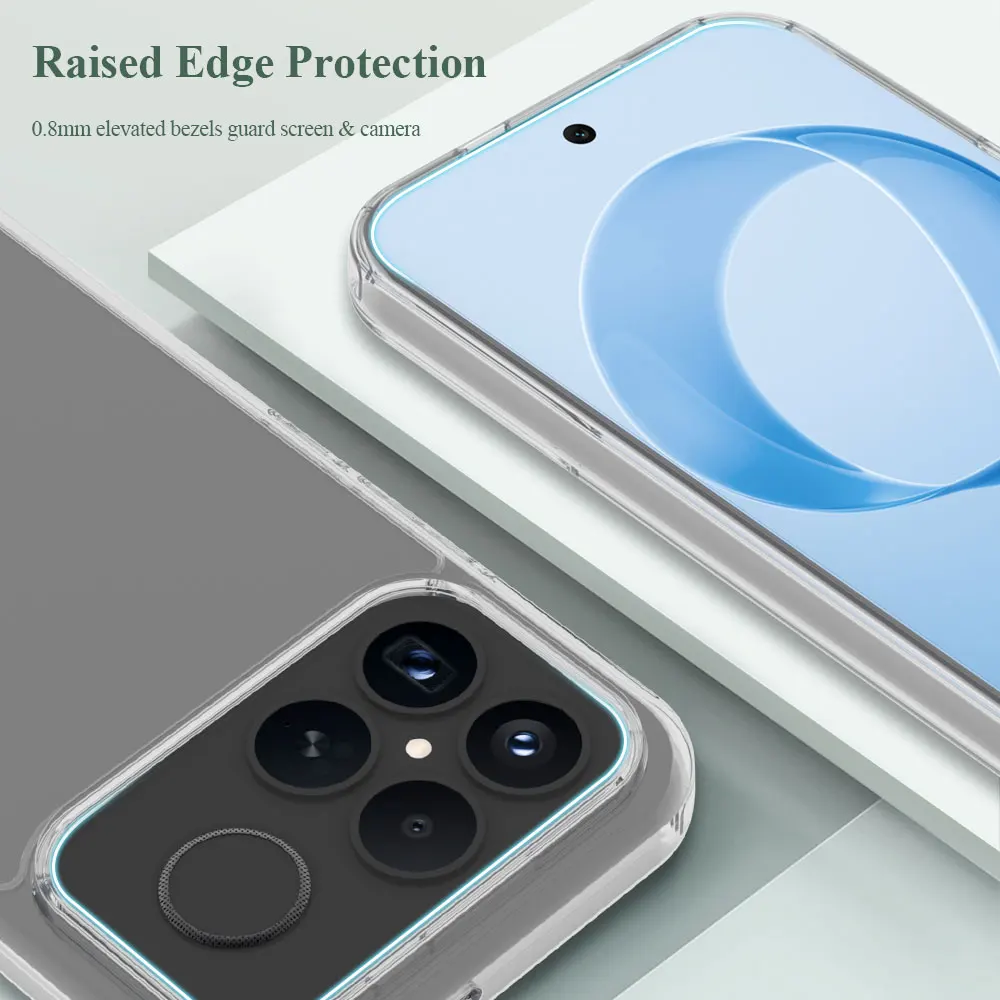 Lereach Für Poco X8 Pro Max F8 Ultra F8 Pro X7 Pro Transparente Kristall-Handyhülle TPU+Acryl Stoßfeste Schutzhülle – Detail 4