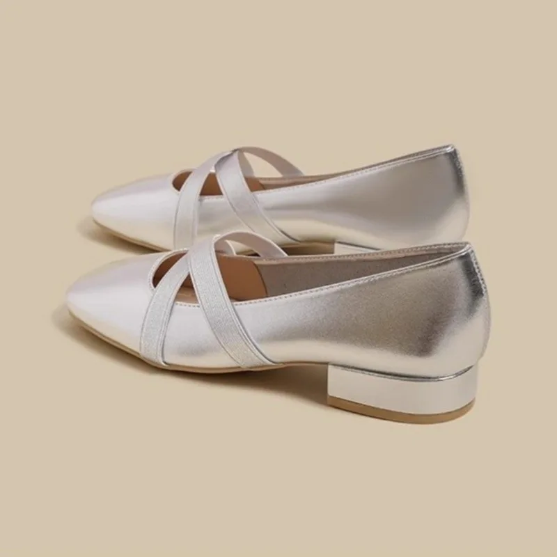 Spring/Summer Elegant Retro Mary Jane Casual Flat Shoes New Fashion Soft Comfortable Ballet Shoes Women Chaussure Femme