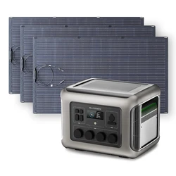 ALLPOWERS R2500 2500W Powerstation with Flexible Solarpanel Kit 200W 400W 600W 800W Monocrystalline silicon Photovoltaic modules