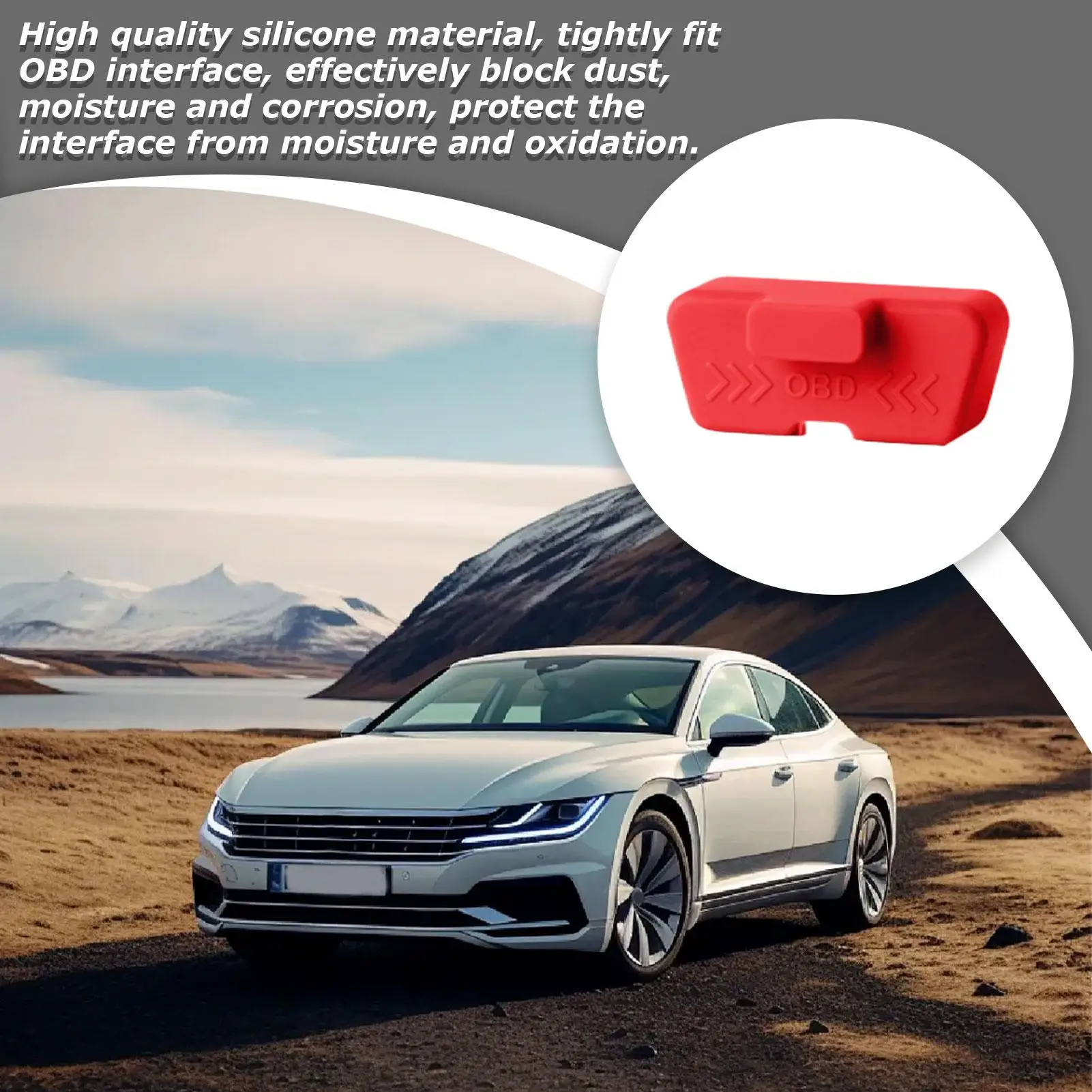 Silicone Interface Protection Case Port Lock Anti-theft Protector OBD Cover Lock Waterproof Vehicles Lid OBD Protector