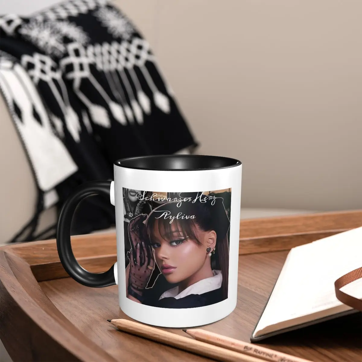

A-Ayliva Cool Singer Pop Music Mug Funny Ceramic Coffee Cups Tea Mugs Milk Cup Drinkware Gift for Friends
