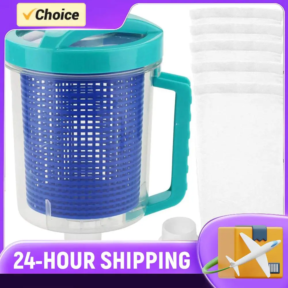 

Inline Pool Leaf Canister Pool Leaf Catcher with 5 Skimmer Socks Leaf Trap Pool Vacuum Filter for W26705 Pentair R211084