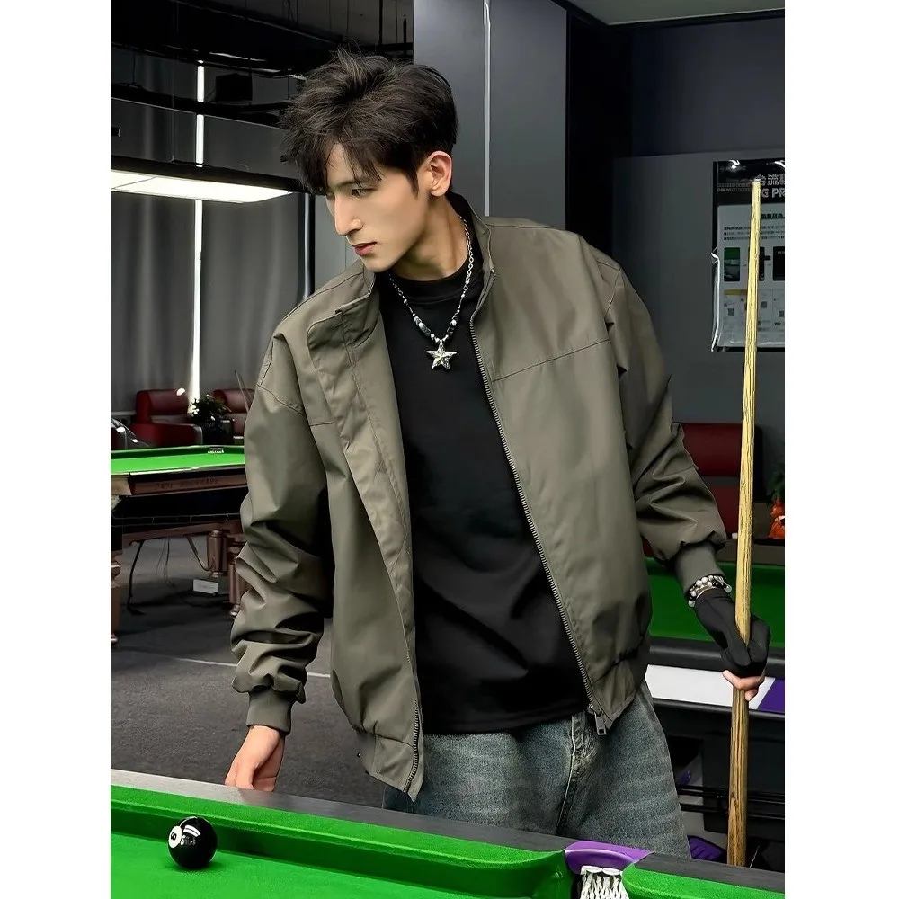 

Мужская осенняя крутая рабочая одежда в стиле милитари в стиле милитари в американском стиле ретро, футболка, верхняя одежда