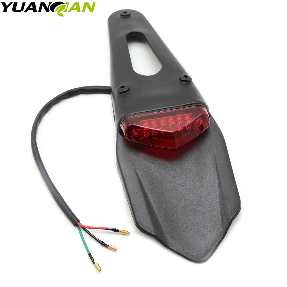 For CRF YZ CR EXC WRF 250 400 426 450 Motorcycle Light Enduro Trial Bike 12 LED Motorbike Brake Stop Rear rear fender Tail Ligh