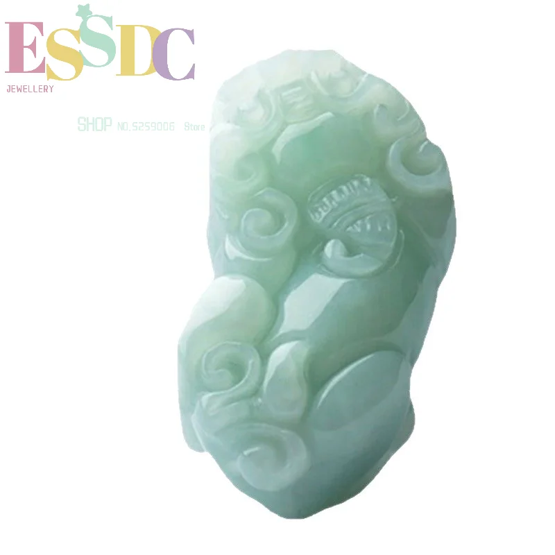 Natural jadeite Pixiu pendant pendant keychain natural jadeite jade pendant Burmese jade Pichu small Pixiu necklace transit