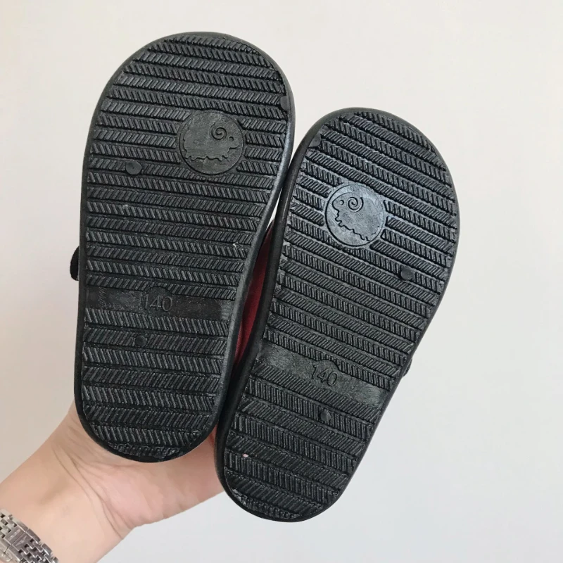 HoneyCherry Frühling Neue Mädchen Weichen Boden Slip-on Schuhe Kindergarten Indoor Quadratischen Mund Baby Leinwand Schuhe – Detail 14