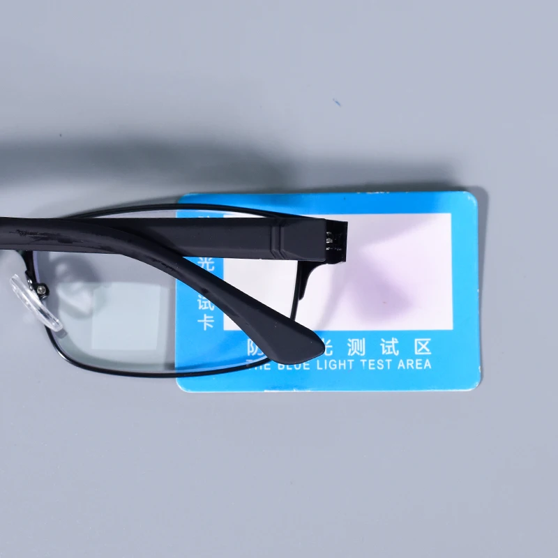 Edelstahl Lesebrille Männer Business Presbyopie Brille Männlich Anti Blau Licht Brillen Frühling Scharnier + 100 + 125 + 150 + 175 – Detail 2