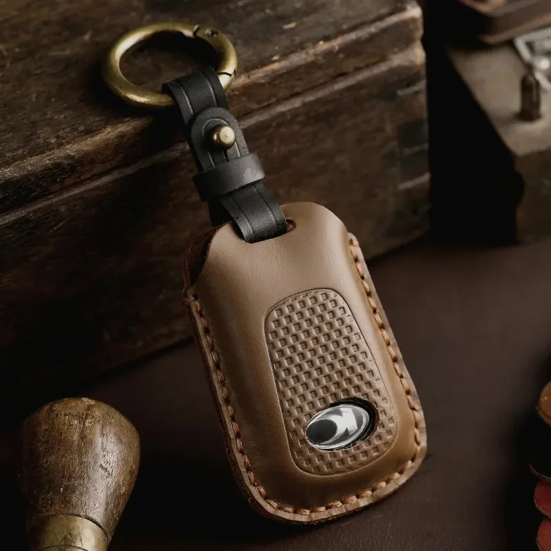 for Guangyang s350 s250 Motorcycle Key Cover Handmade Cowhide Leather Key Case 2024
