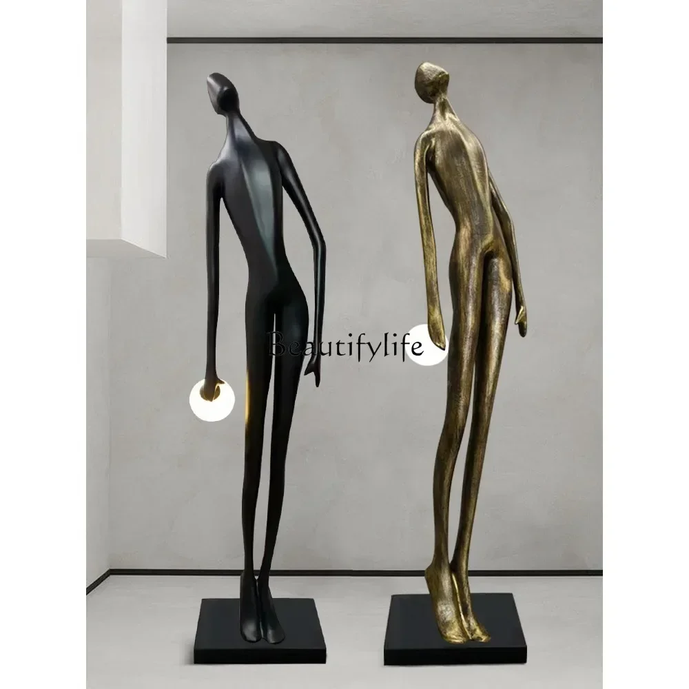 

ld 14 Humanoid Art Floor Ornaments Glowing Creative Home Living Room Abstract Figure Sales Department Decoration