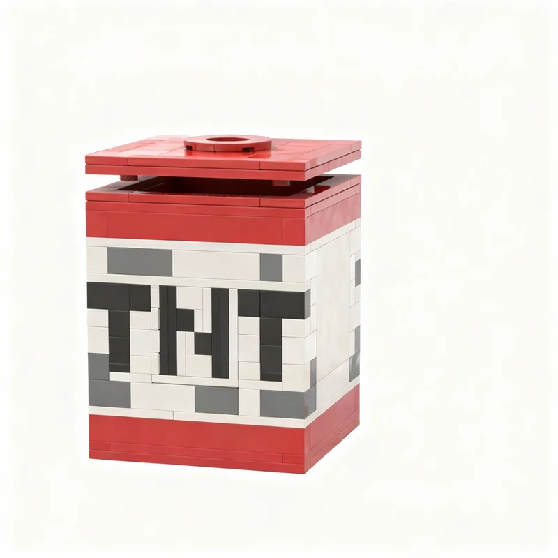 221pcs MOC TNT GBC Ball Bin - 10x10 Box - Pencil Cup Model Building Blocks Christmas Gifts Collection Idea Creative 3D Birthday
