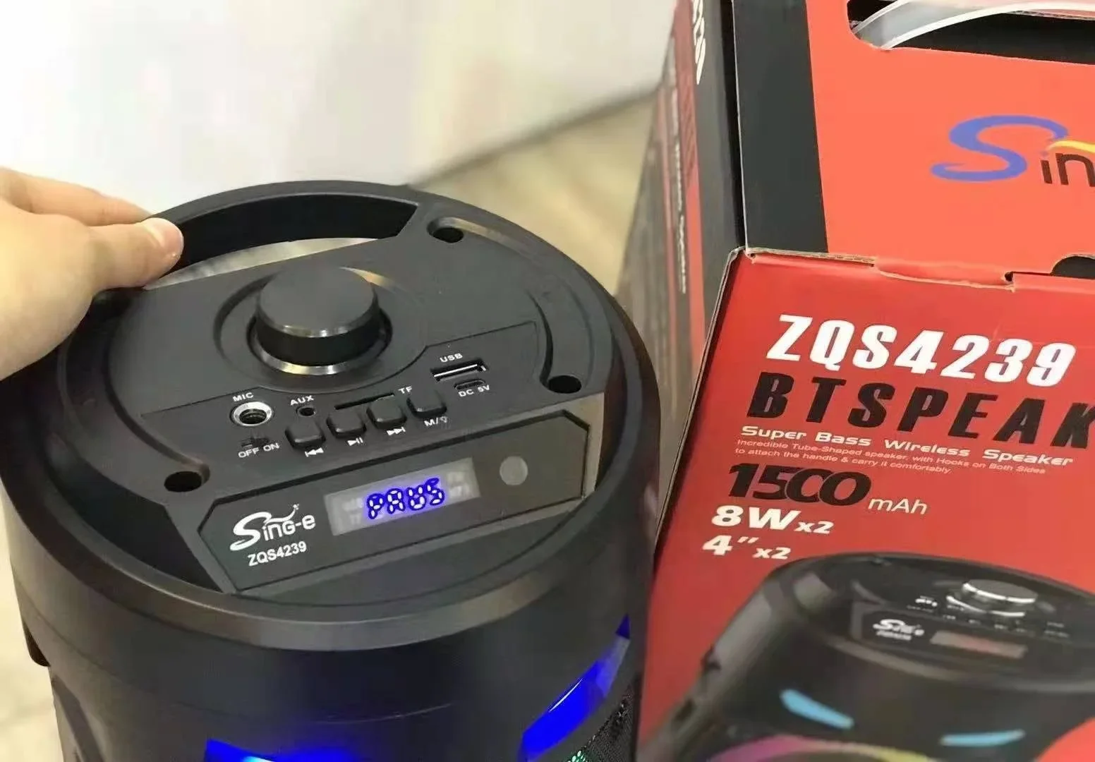 ZQS4239 diskon besar 8 inci gigi biru termurah Audio portabel Speaker Studio gigi biru untuk dijual