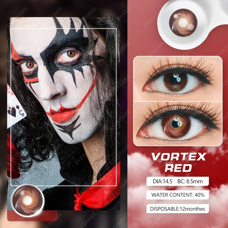 Cosplay Color Contact Lenses for Eyes Makeup Halloween Beauty Contact Lenses Eye Cosmetic Color Lens Eyes Anime Accessories