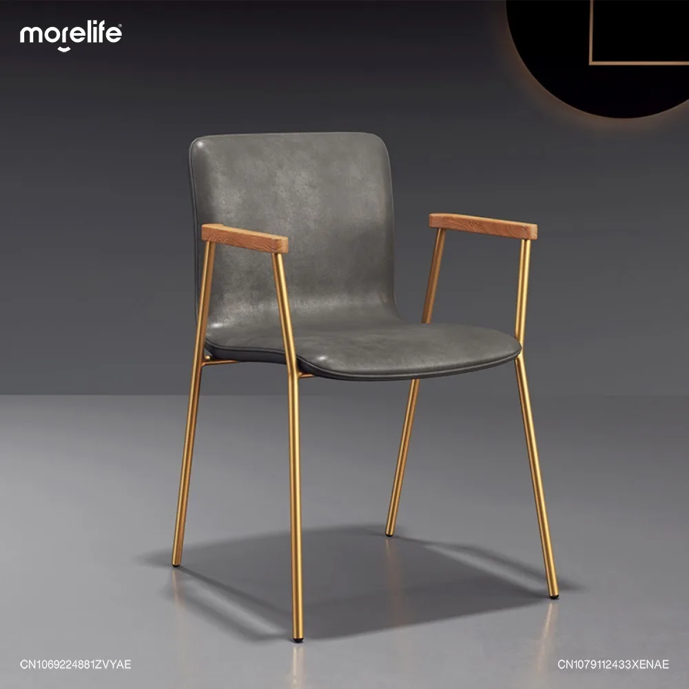 New Light Luxury Dining Chair Modern Simple Designer Office Backrest Stool Nordic Industrial Style Living Room Furniture K01