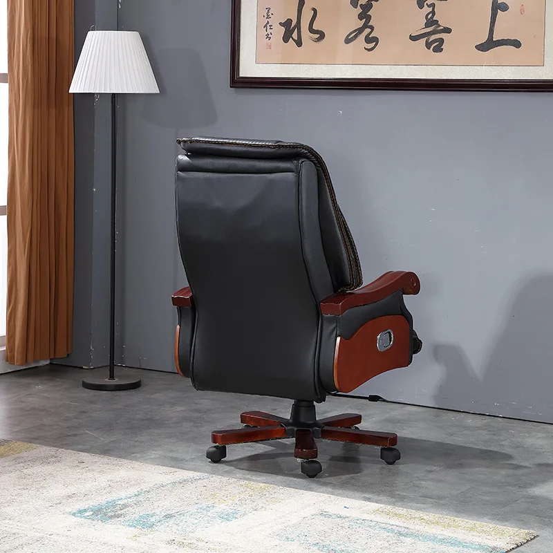 Business reclining home seat lunch break office  manager computer  leather  study