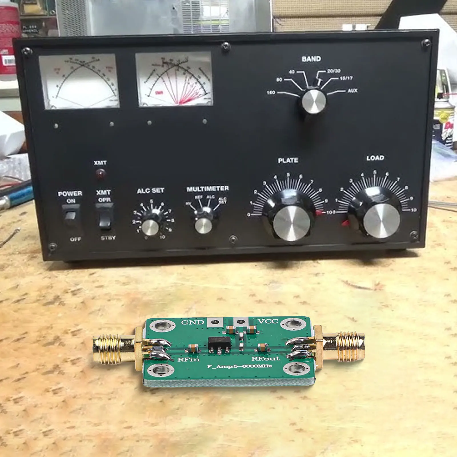RF Broadband Module 30-4000MHz RF Broadband Gain 40dB RF AMP Module DC 5V Large Dynamic Range FM HF VHF/UHF