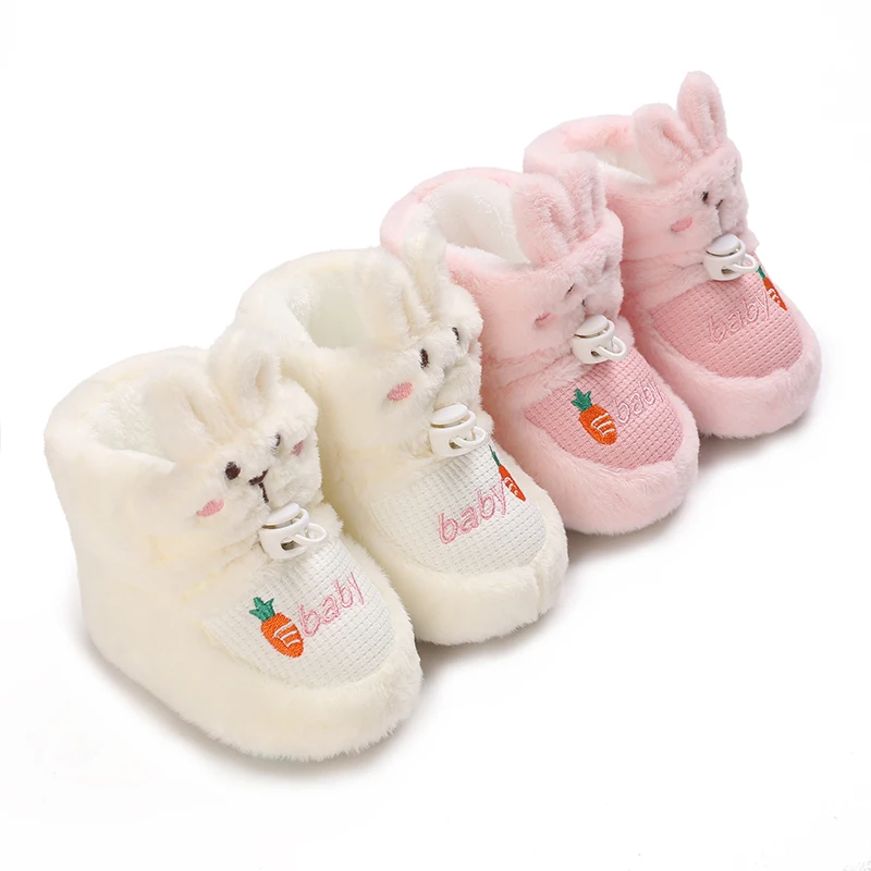 

Thickened Baby Shoes For Autumn And Winter Baby Warm And Windproof Learning Shoes Anti Fall And Plush Baby Cotton Shoes