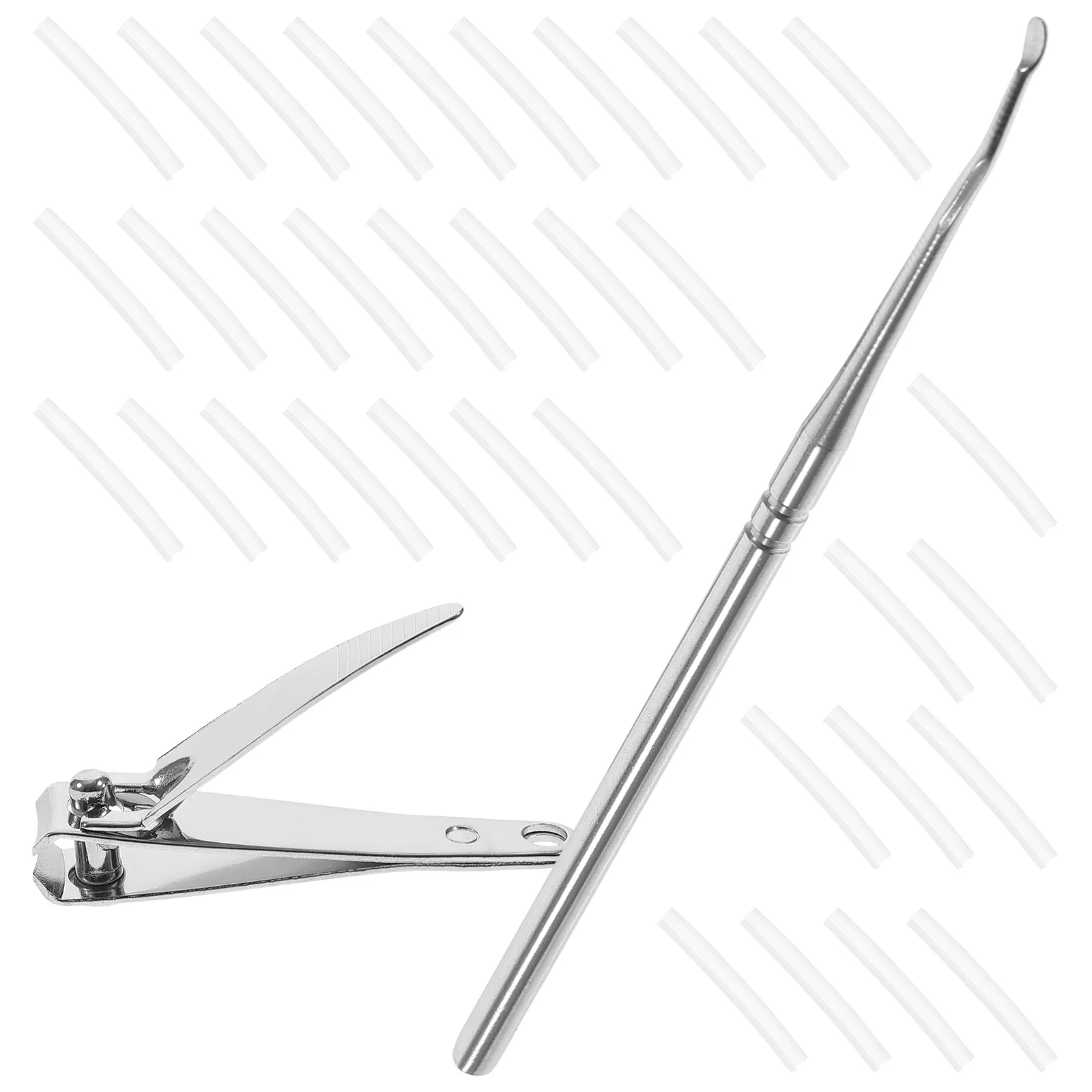 

1Set Ingrown Toenail Correction Kit Professional Manicure Pedicure Nail Cleaning and Correction Strips Ingrown Toenail Tool